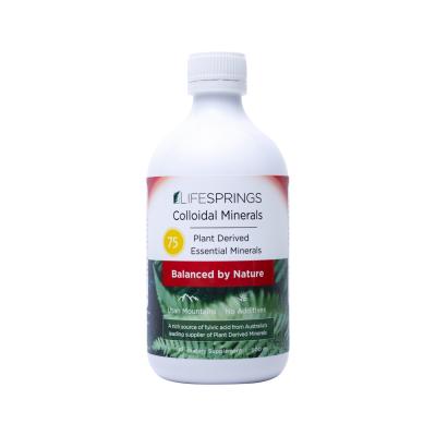 LifeSPRINGS Colloidal Minerals (75 Plant Derived Essential Minerals) 500ml